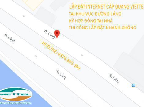 Lắp đặt internet Viettel tại khu vực Đường Láng