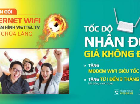 Lắp đặt internet Viettel tại khu vực Chùa Láng