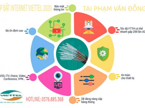 Lắp đặt internet Viettel 2020 tại Phạm Văn Đồng