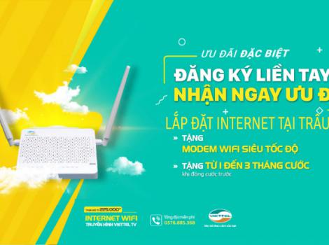 Lắp đặt wifi internet Viettel tại Trâu Quỳ