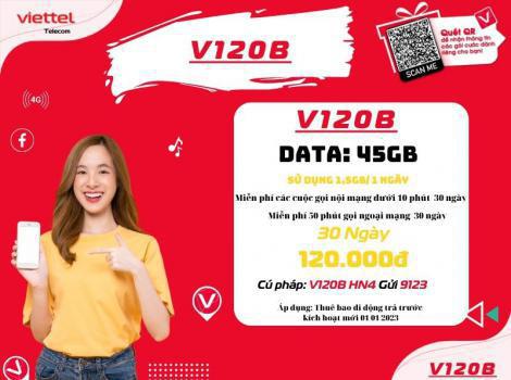 Cách gán gói V120B Viettel 2025