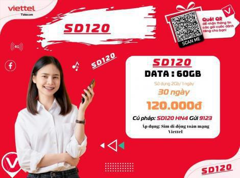 Các gói cước 4G Viettel có 60Gb 1 tháng 2025