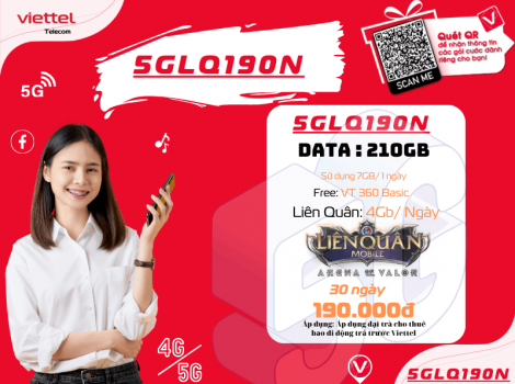 Các Gói 5G Viettel Ưu Đãi Chơi Liên Quân 1 Tháng 2025