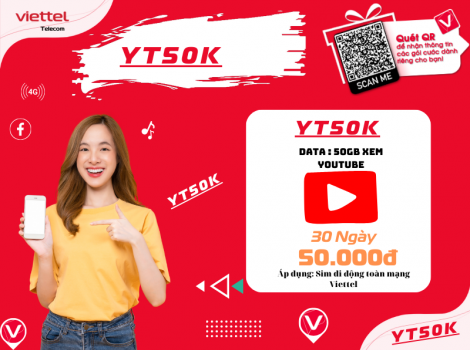 Các Gói Mạng Viettel Ưu Đãi Data Xem Youtube Không Giới Hạn 2025