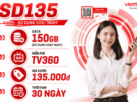Cú Pháp Đăng Ký SD135 Viettel Mới Nhất | Soạn SD135 HN4 Gửi 290