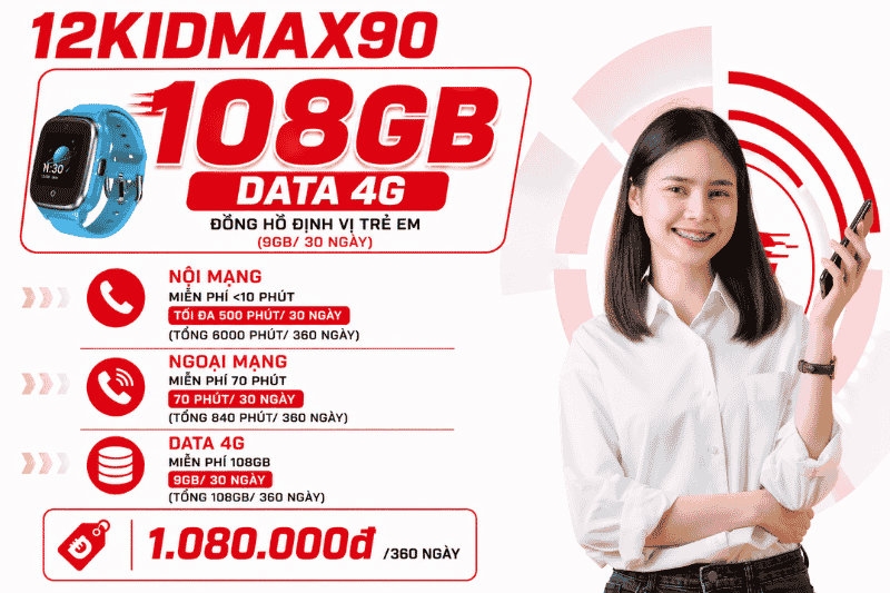 12KIDMAX90 Viettel