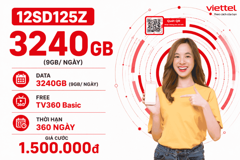 Gói 12SD125Z Viettel