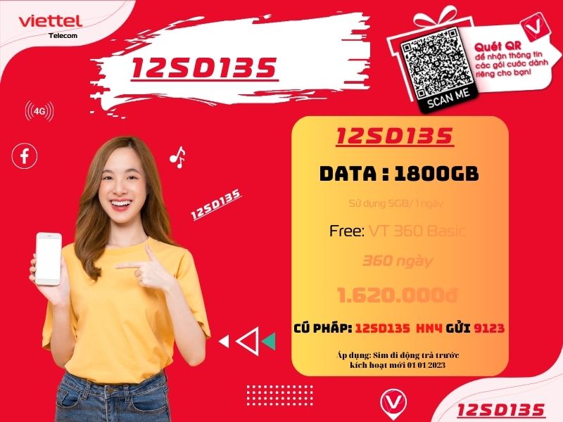 Gói 12SD135 Viettel