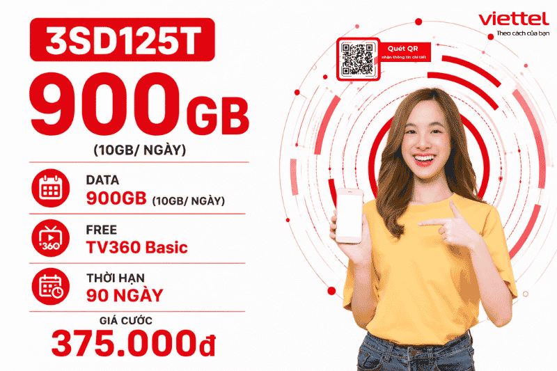 Gói 3SD125T Viettel