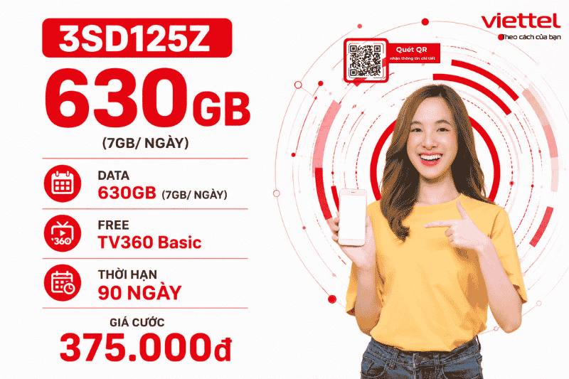 Gói 3SD125Z Viettel