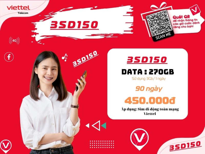 Gói 3SD150 của Viettel