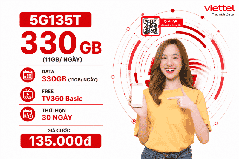 Gói 5G135T Viettel