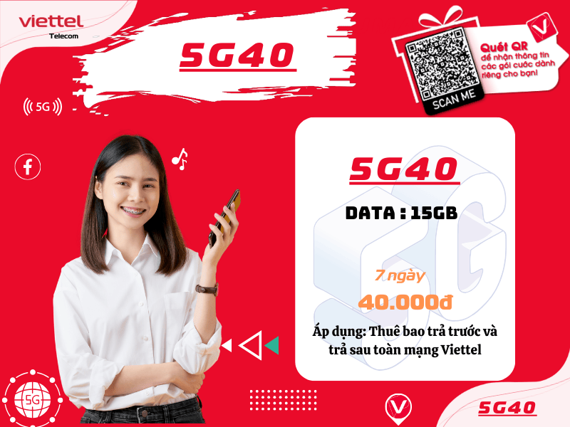 Gói 5G40 Viettel
