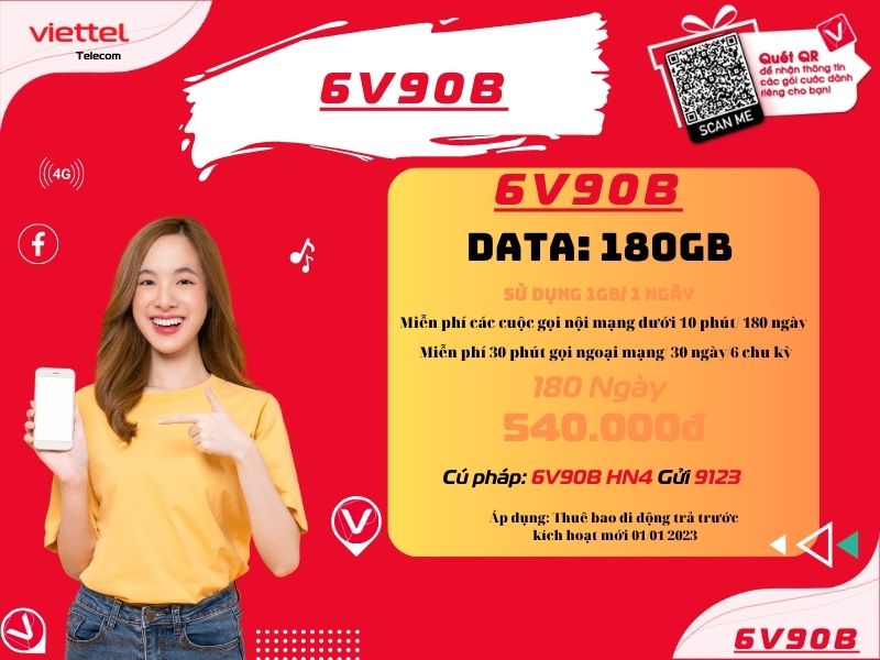 Gói 6V90B của Viettel