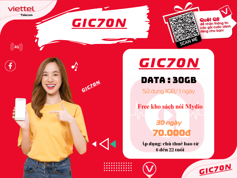 Gói GIC70N Viettel