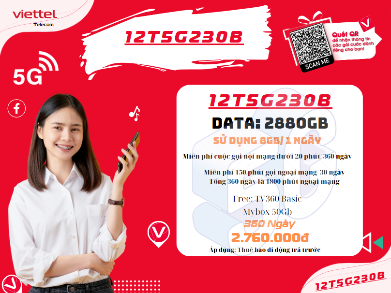 Gói 12T5G230B của Viettel