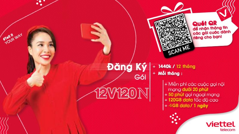 Gói V120N của Viettel 2021