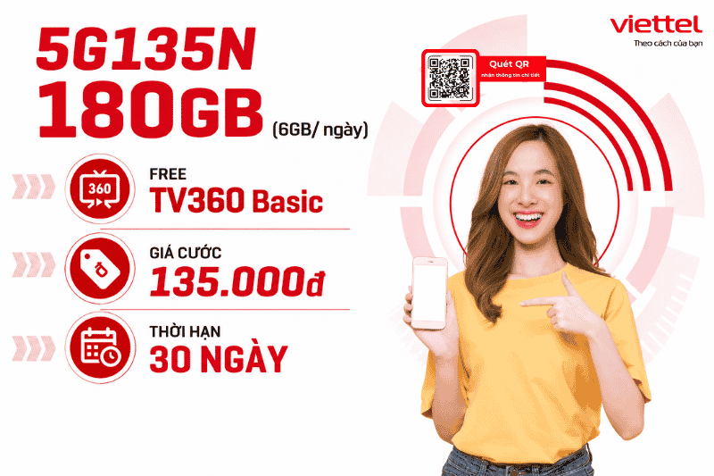 Gói 5G135N Viettel