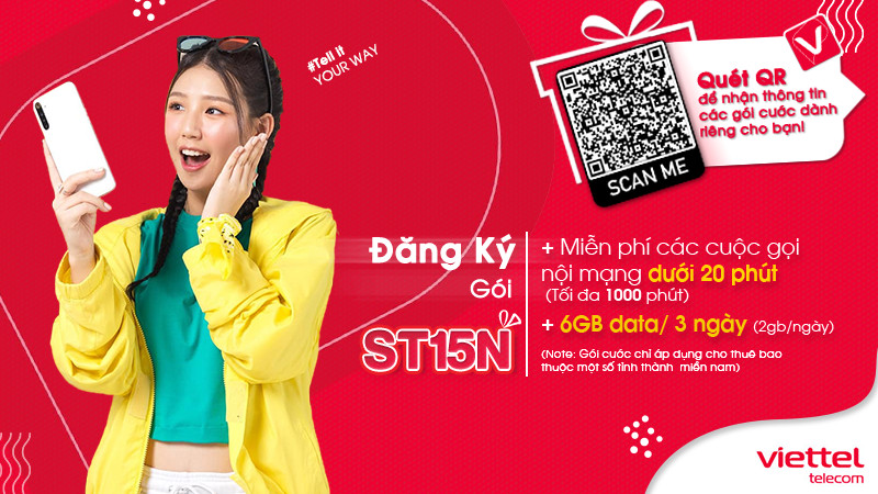 Gói cước ST15N của Viettel