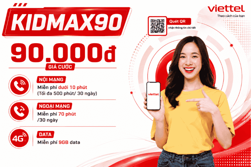 Gói KIDMAX90 Viettel
