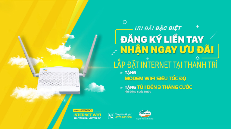 Lắp internet cáp quang Viettel tại Thanh Trì