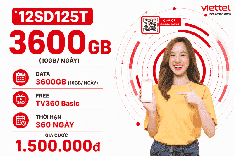 Gói 12SD125T Viettel