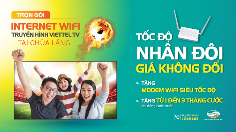 Lắp đặt internet cáp quang Viettel tại Chùa Láng