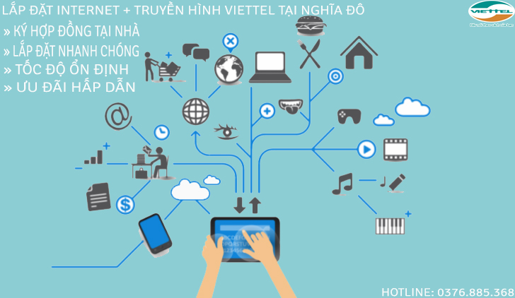 Lắp internet và truyền hình Viettel tại Nghĩa Đô