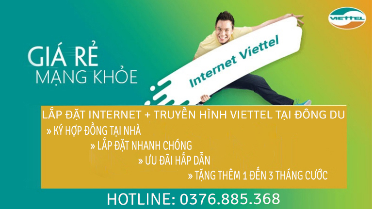 Lắp internet Viettel tại Đông Du
