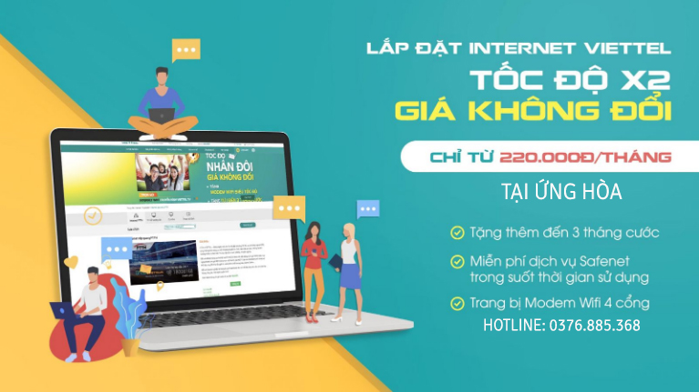 Lắp internet wifi Viettel tại Ứng Hòa