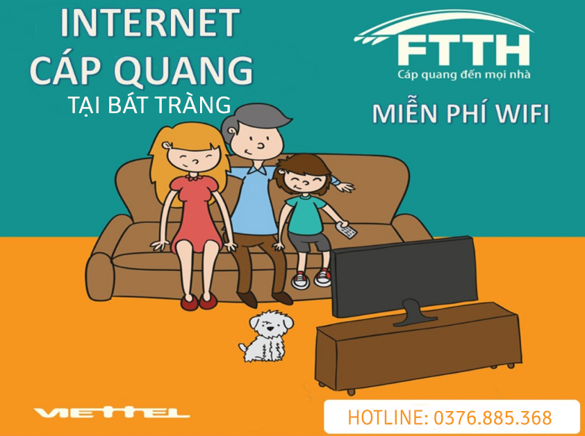 Lắp wifi internet Viettel khu vực Bát Tràng