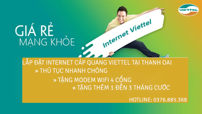 Lắp wifi internet Viettel tại Thanh Oai