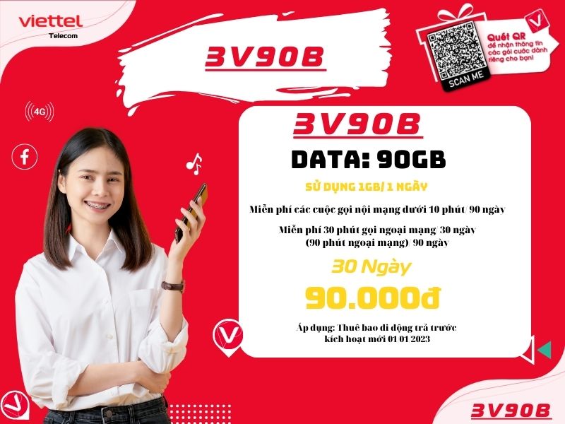 Gói 3V90B của Viettel