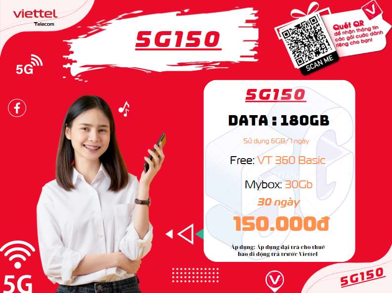 Gói 5G150 của Viettel