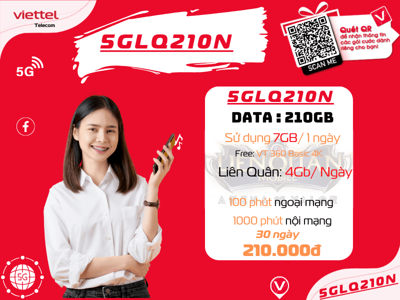 Gói cước 5GLQ210N Viettel