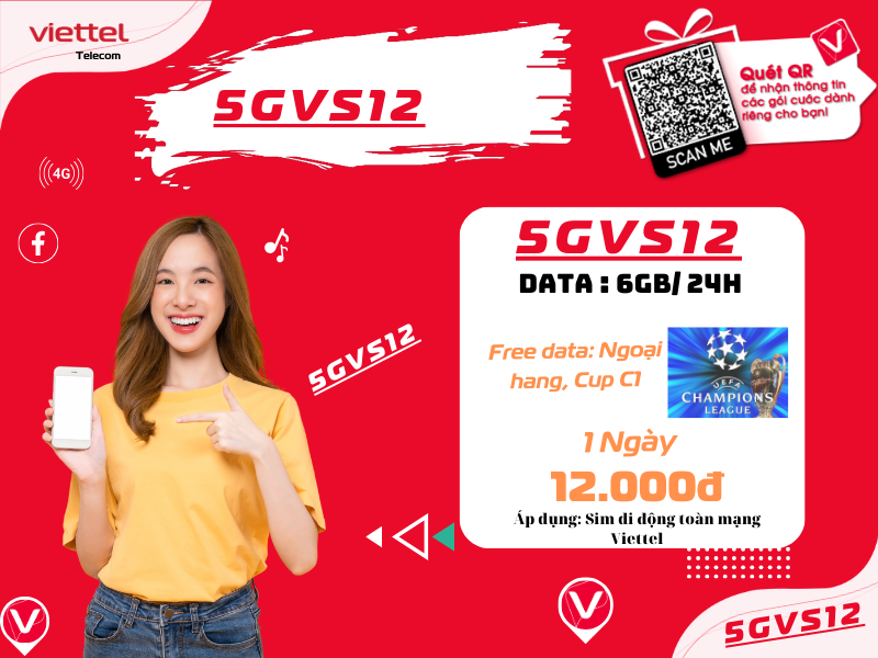 Gói 5GVS12 Viettel