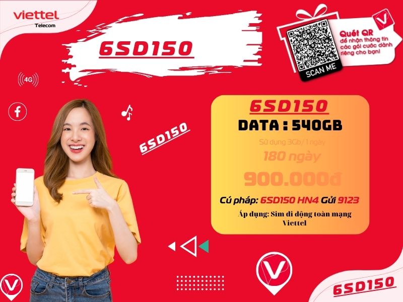 Gói 6SD150 của Viettel