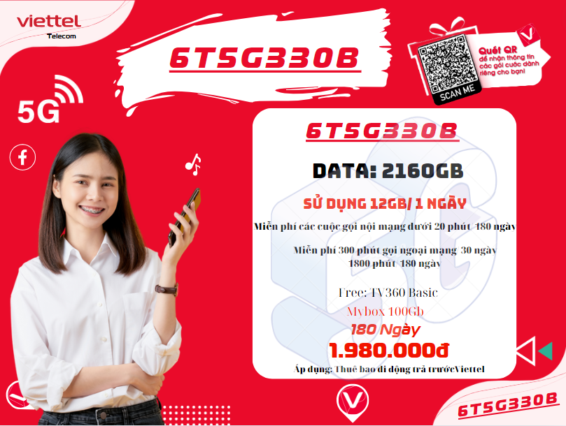 Gói 6T5G330B của Viettel