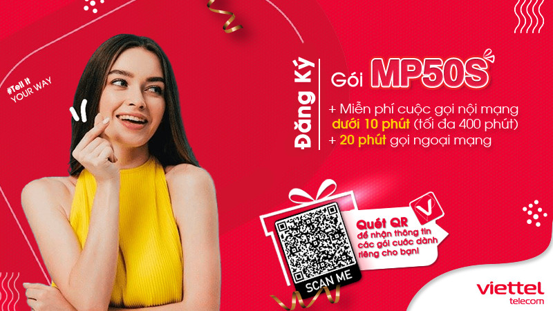 Gói cước MP50S của Viettel
