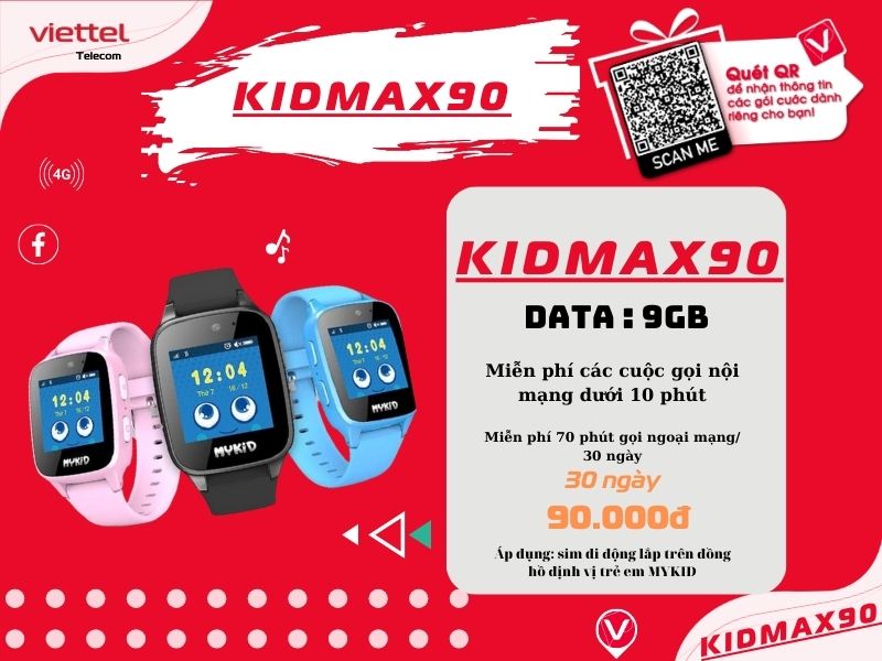 Gói KIDMAX90 Viettel