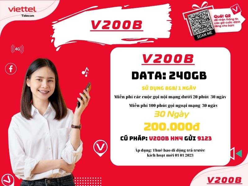 Gói V200B của Viettel